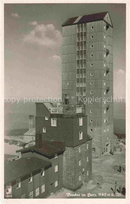 BROCKEN Harz Sachsen-Anhalt Brocken-Hotel Fernmeldeturm Harz Gipfel Hochheide Br