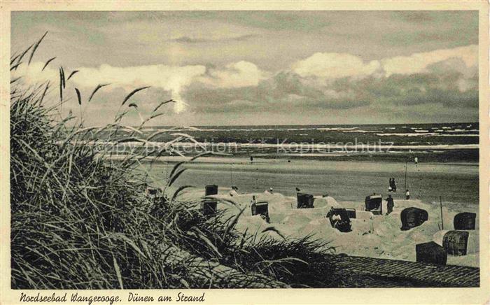 WANGEROOGE Wangeroog Nordseebad Duenen Strand Strandkoerbe Nordsee Nordseebad Du