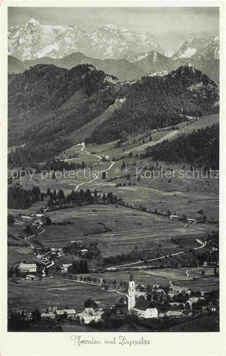 Pfronten Ostallgaeu Bayern Zugspitze Falkenstein Edelsberg Allgaeu Bergpanorama
