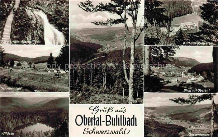 Obertal Schwarzwald Baiersbronn Freudenstadt BW Wasserfaelle-Allerheiligen Kurha