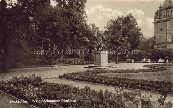 Weissenborn Zwickau Robert-Schumann-Denkmal Denkmal Park Skulptur Stadtpark Gart