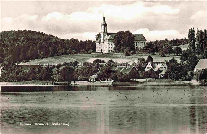 BIRNAU Bodensee Kloster Wallfahrtskirche Bodensee See Ufer Wald Huegel Dorf