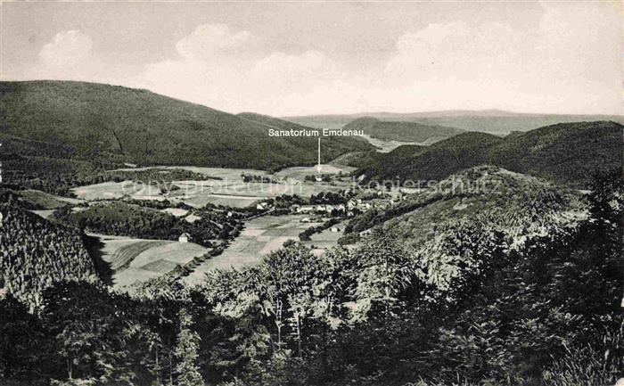 Emdenau Sanatorium-Emdenau Tal Wald Felder Panorama Huegel