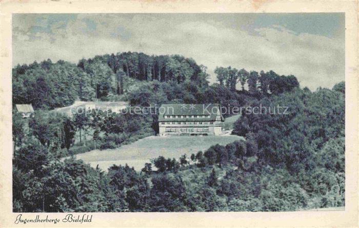 BIELEFELD NRW Jugendherberge Sieker Wald Teutoburger-Wald Fachwerkhaus Wiese