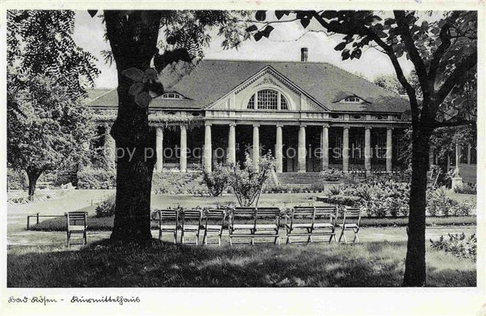 Bad Koesen Sachsen-Anhalt Kurmittelhaus Kurgebaeude Saeulenhalle Klassizismus Pa