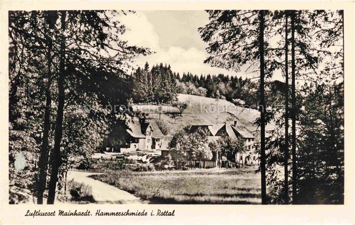 Mainhardt Schwaebisch Hall BW Hammerschmiede Rottal Luftkurort Wald Haeuser Baeu