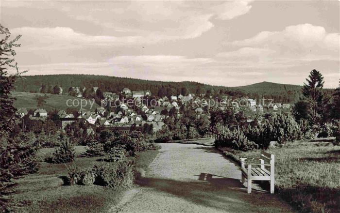 Braunlage Harz Niedersachsen Braunlage Harz Kurpark Ortsansicht Wald Haeuser Bae