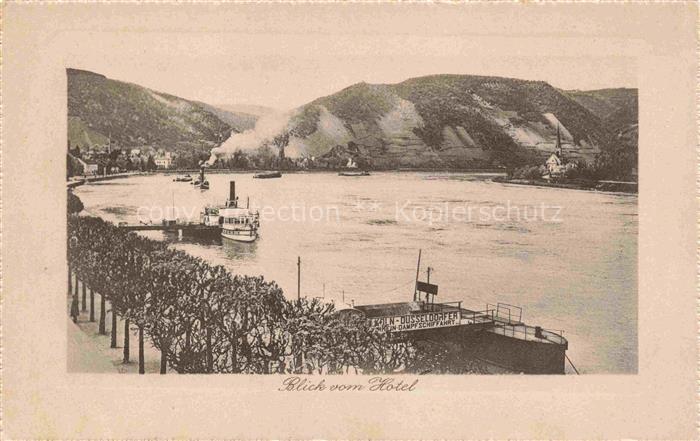 Boppard Rhein Rheinland-Pfalz Hotel-Bellevue Koeln-Duesseldorfer-Dampfschiffahrt