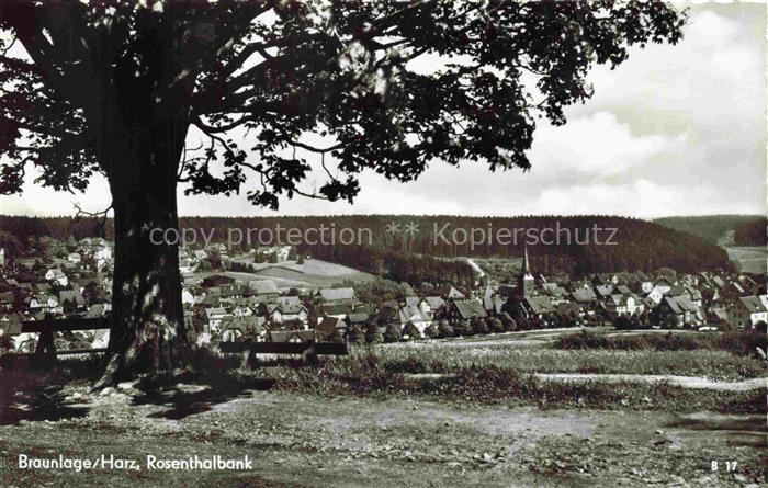 Braunlage Harz Niedersachsen Rosenthalbank Panorama Kirche Dorf Harz Wald Nadelb
