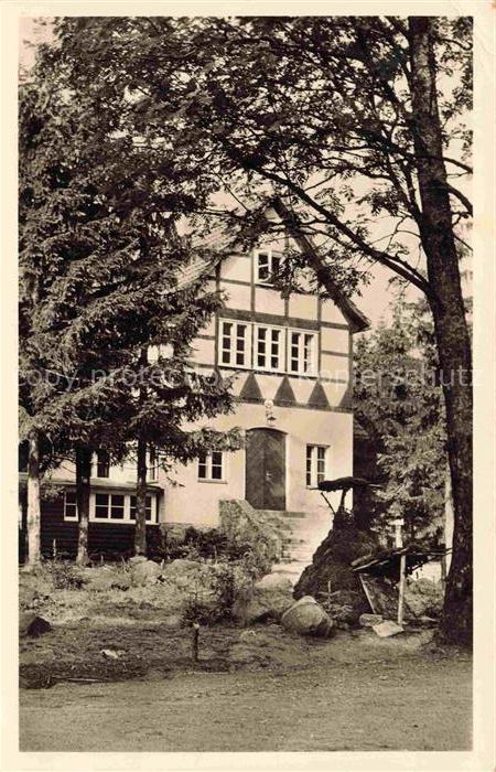 Koenigskrug Harz Braunlage Goslar Niedersachsen Harzheim Mittelschule Fachwerkha