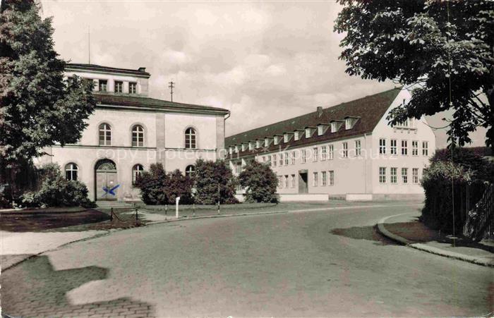 Wunsiedel Berufsschulen Handelsschule Schulgebaeude Fichtelgebirge Kopfsteinpfla