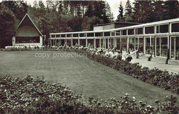 Braunlage Harz Niedersachsen Wandelhalle Kuranlage Kurpark Freilichtbuehne Wald