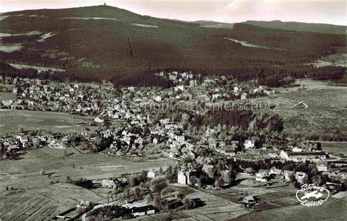 Braunlage Harz Niedersachsen Luftaufnahme Bergstadt Wald Berge Oberharz Haeuser