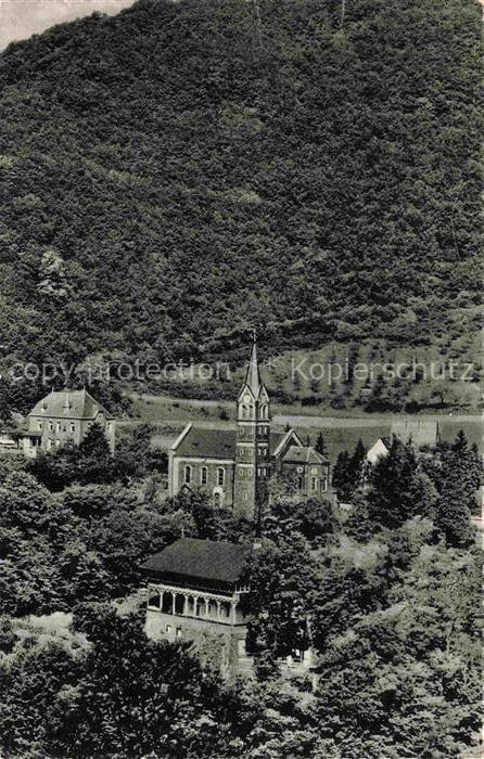 Bad Bertrich Rheinland-Pfalz Schweizerhaus Kirche Berg Wald Tal Kirchturm