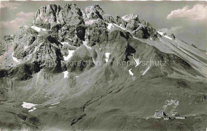 OBERSTDORF Bayern Kemptner-Huette Kratzer Berg Alpen Schnee Felsen Spielmannsau