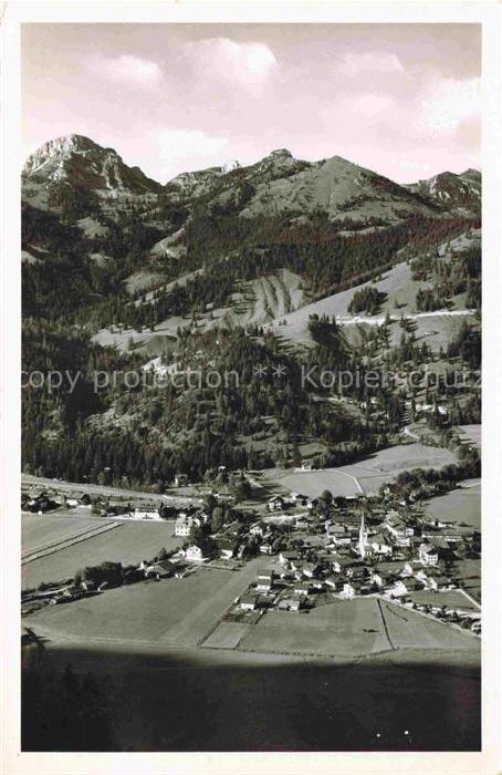 Bayrischzell Bayrisch Zell Wendelstein Bergdorf Kirche Felder Fliegeraufnahme Be