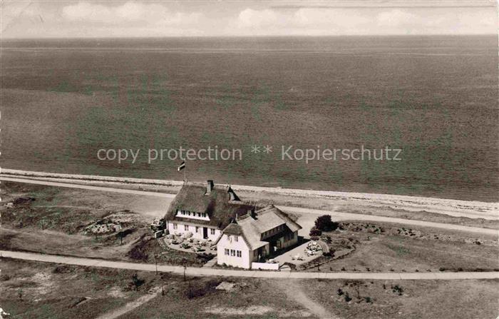 Schmiedendorf Hotel-Genueser-Schiff Ostseebad Ostsee Fliegeraufnahme Reetdach Ku