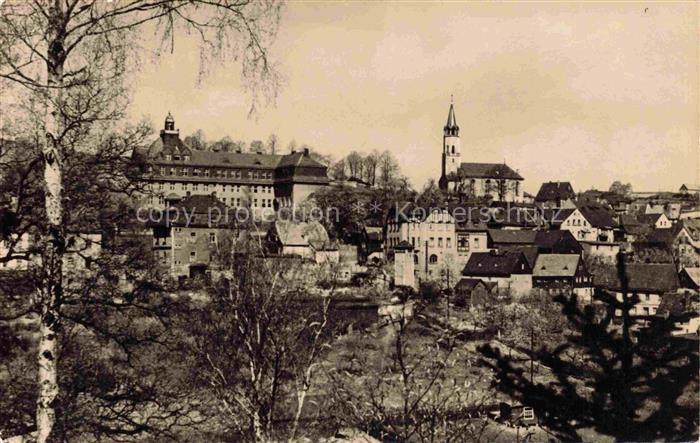 Hartenstein Zwickau Erzgebirge Sachsen Paul-Fleming-Schule Kirche Erzgebirge Sch