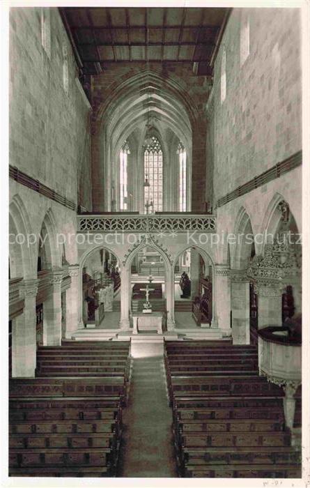 EssLINGEN  Neckar BW Stadt-Dyonisius-Kirche Langhaus Lettner Kirchenschiff Chor