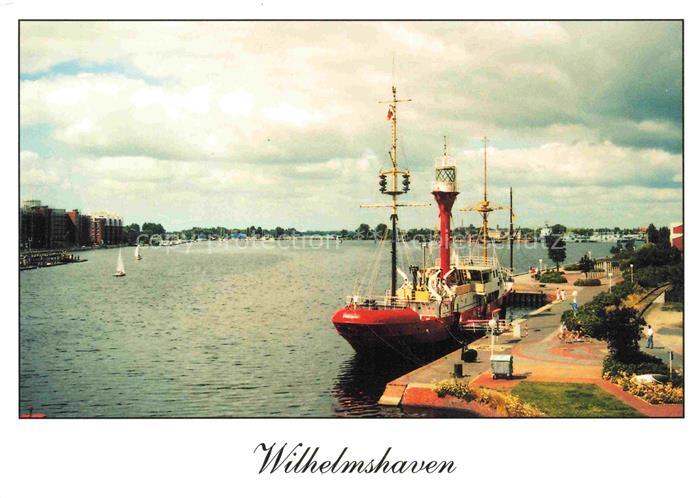 Wilhelmshaven CITY Feuerschiff Hafen Jade Segelboote Uferpromenade Kanal