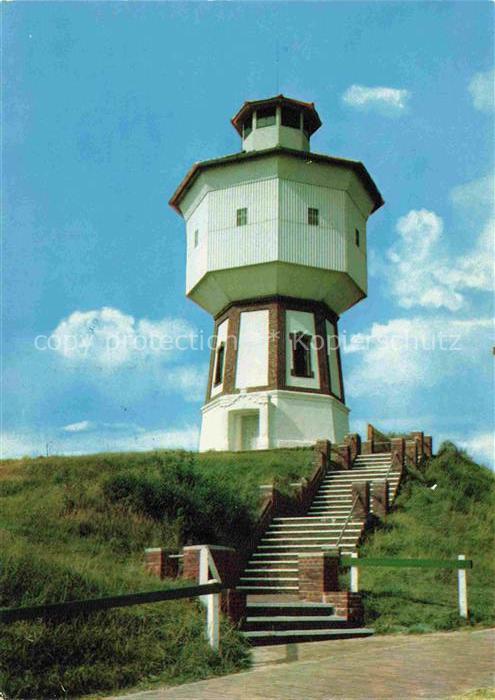LANGEOOG Nordseebad Wasserturm Treppe Huegel Nordsee Duene Backsteinturm