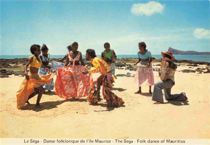 Mauritius Ile Maurice Séga Folkloretanz Strand Tanz Musikant Indischer-Ozean Kue