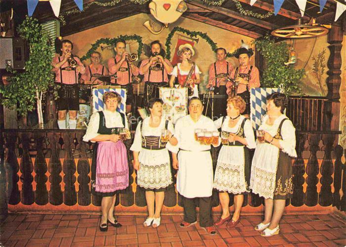 Gonsenheim MAINZ Tanzlokal Tracht Blaskapelle Bierkruege Kellnerinnen Dirndl Led