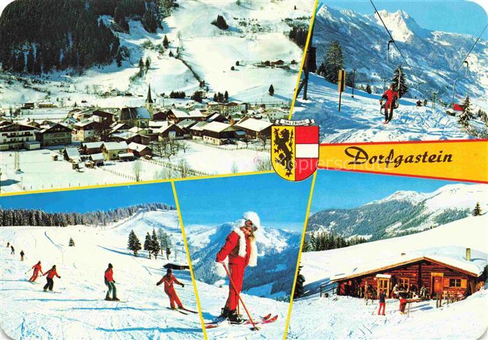 Dorfgastein Pinzgau-Pongau Salzburg AT Skiort Tauernbahn Skifahrer Sessellift We
