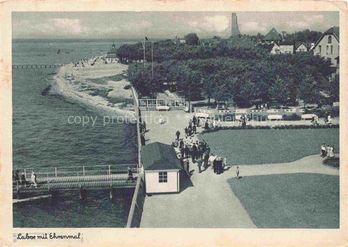 LABOE Ostseebad PLoeN Schleswig-Holstein Ehrenmal Strand Promenade Ostsee Seebru