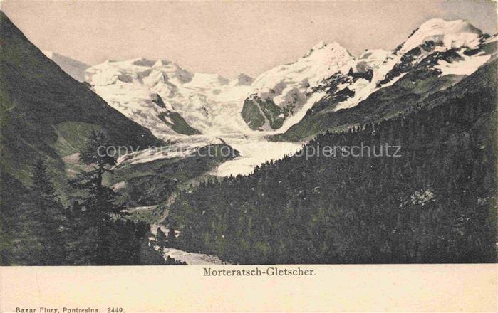 Gletscher Ferner Glacier Glaciar Ghiacciaio-- Morteratsch Schweiz Suisse