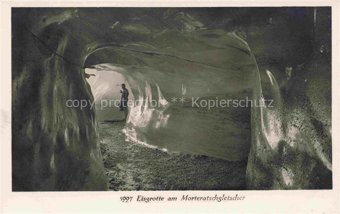 Gletscher Ferner Glacier Glaciar Ghiacciaio-- Eusgrotte Morteratsch Bernina Schw
