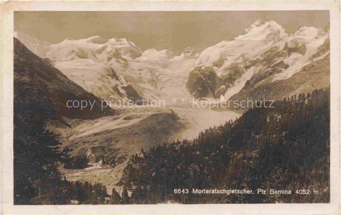 Gletscher Ferner Glacier Glaciar Ghiacciaio-- Morteratsch Bernina Schweiz Suisse
