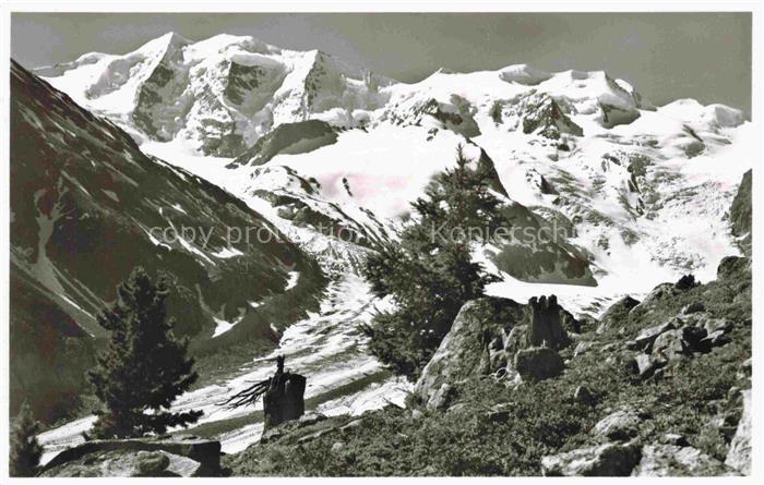 Gletscher Ferner Glacier Glaciar Ghiacciaio-- Morteratsch Engadin Am Boval weg S