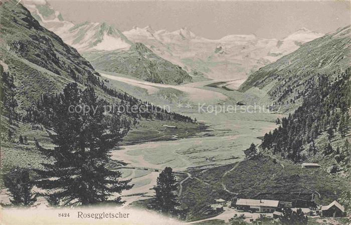 Gletscher Ferner Glacier Glaciar Ghiacciaio-- Rosegg Schweiz Suisse