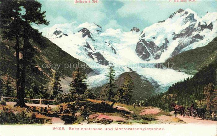 Gletscher Ferner Glacier Glaciar Ghiacciaio-- Berninastrasse Morteratsch