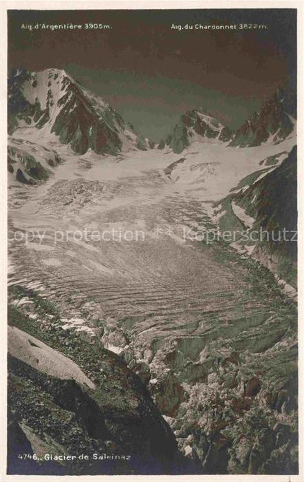 Gletscher Ferner Glacier Glaciar Ghiacciaio-- Saleinaz Aig du Chardonnet Argenti