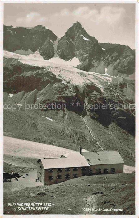 Gletscher Ferner Glacier Glaciar Ghiacciaio-- Wiesbadebhuette Schattenspitze