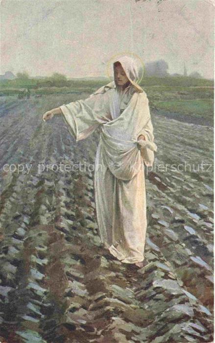 STACHIEWICZ P. Kuenstlerkarte Legende von Mutter Gottes