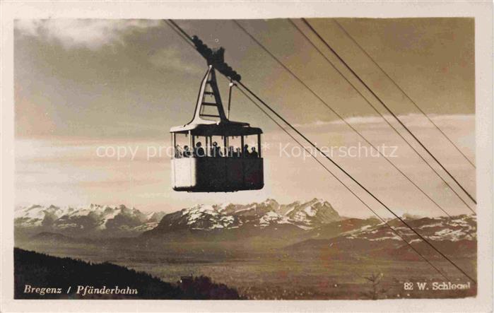 SEILBAHN Cable-Car Telepherique Bregenz Pfaenderbahn Saentis
