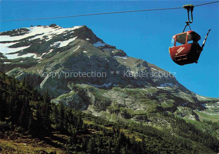 SEILBAHN Cable-Car Telepherique Passhoehe col du Pillon Diablerets Sex Rouge