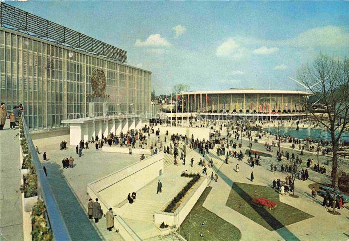 Exposition Universelle Bruxelles 1958 Die Pavillon von U.S.S.R USA