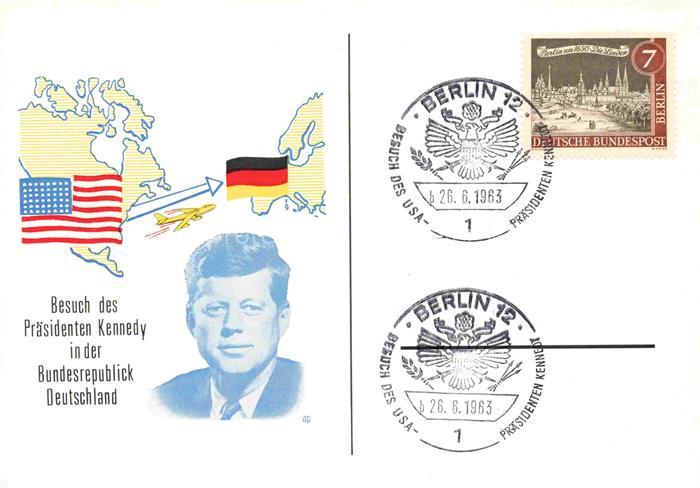 KENNEDY John Fitzgerald (1917-1963) Politiker JFK Besuch in der Bundesrepublik D