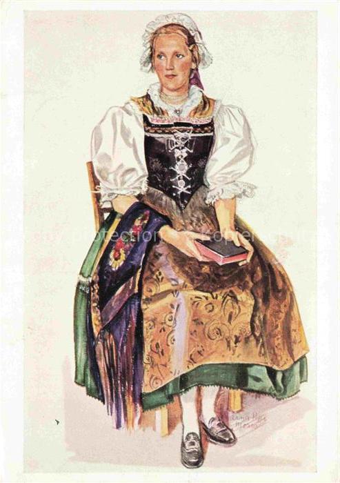 Trachten  Costumes-- Egerlaenderin Erna Moser Piffl