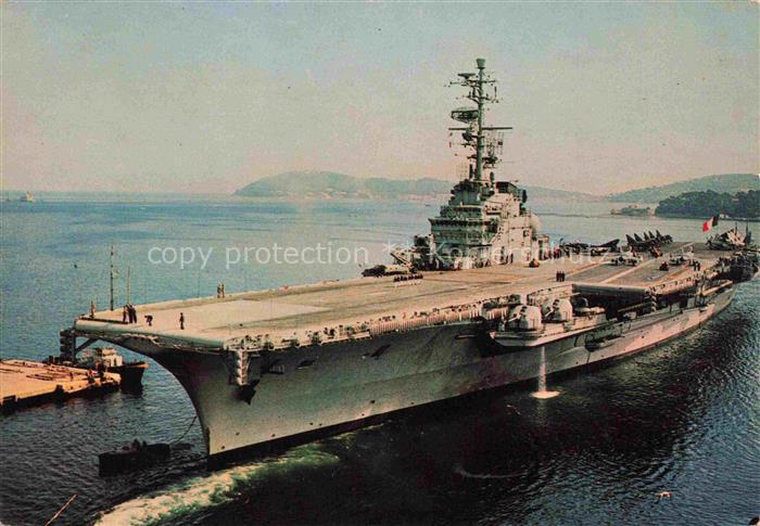 Marine  Warships France Le Porte Avions Foch