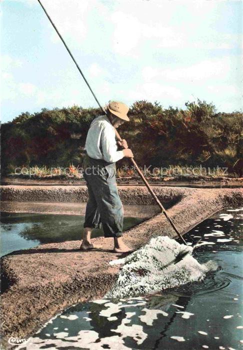 Salzgewinnung Salt Production Sel Sale Sal-- Cote d'Amour Loire Atlantique