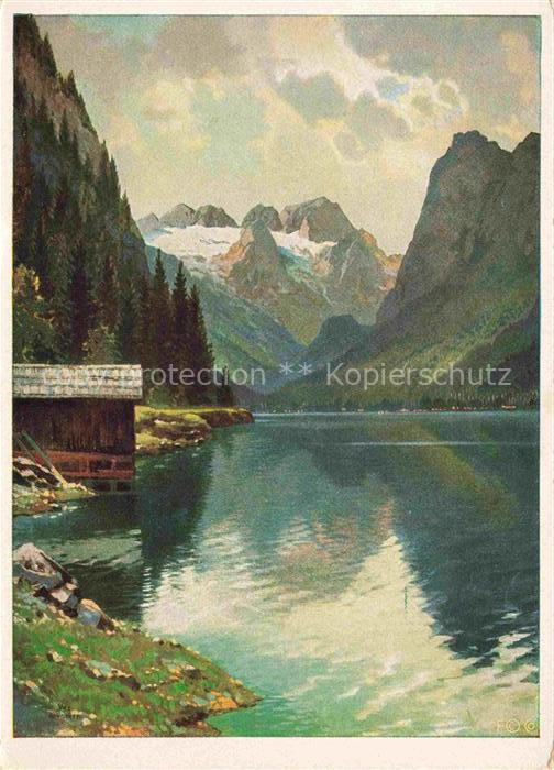 YOS Kuenstlerkarte Gosausee Dachstein