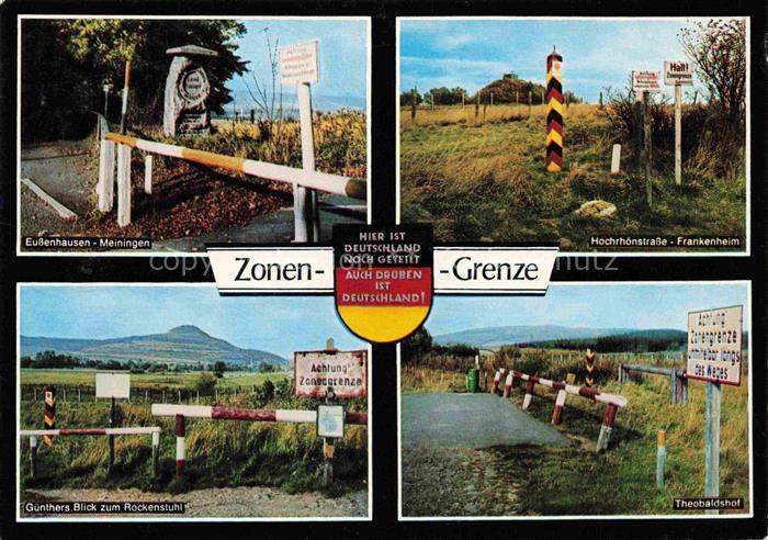 Grenze Douane Zoll Frontiere Border-- In der Rhoen Frankenheim Meiningen
