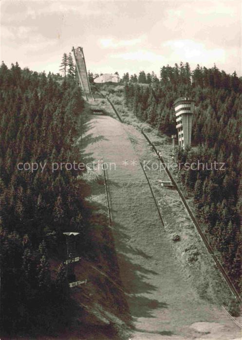Ski-Flugschanze Skiflugschanze-- Oberhof Thuer. am Rennsteig