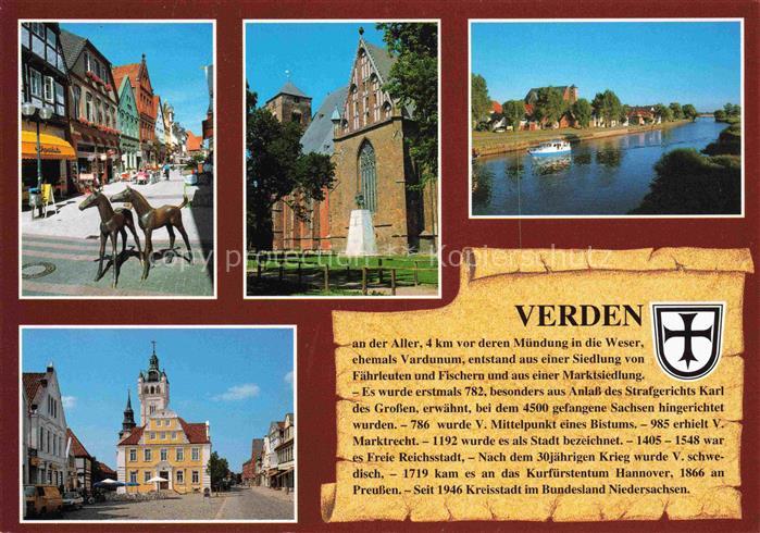 Chronik-AK Verden Aller Rathaus