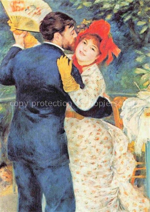 RENOIR Pierre-Auguste (1841-1919) Kuenstlerkarte Dance in the Country